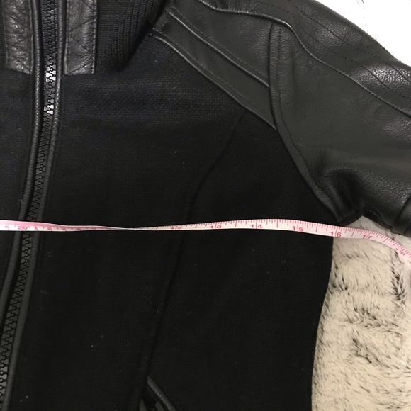 Diesel leather & wool Motorcycle Jacket - Picture 14 of 16